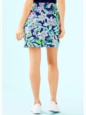 Lilly Pulitzer EUC *RARE* Daphne Golf Skort Bright Navy Sway This Way